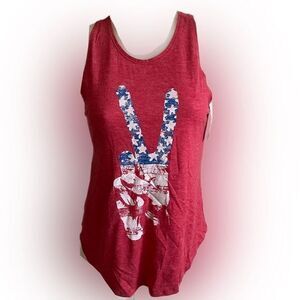 Weekend Soul Victory Tee - XS red , blue , white , poly blend